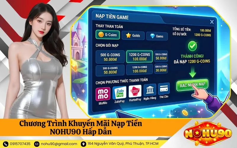 Chương Trình Khuyến Mãi Nạp Tiền NOHU90 Hấp Dẫn
